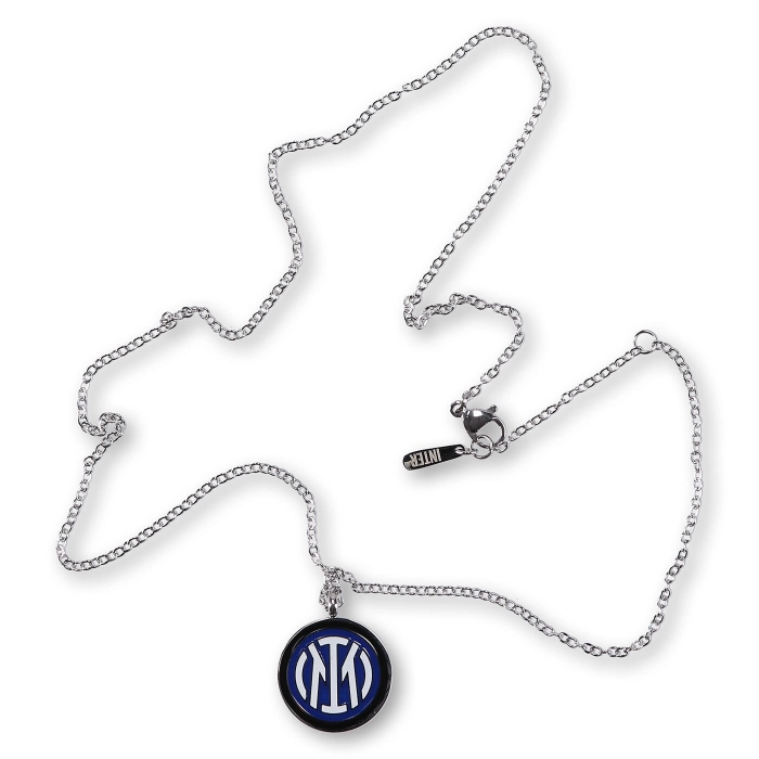 COLLANA CON CIONDOLO LOGO SMALTATO INTER