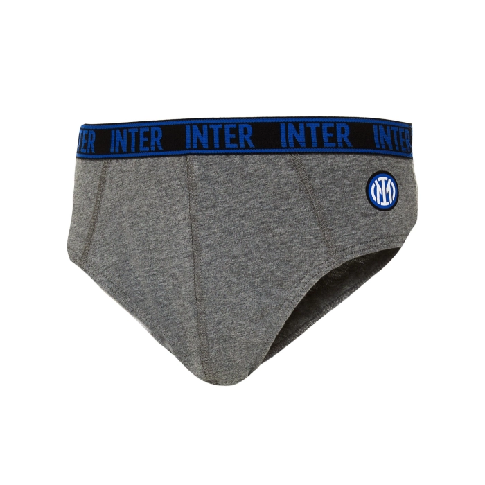 SLIP BAMBINO INTER LOGO GRIGIO