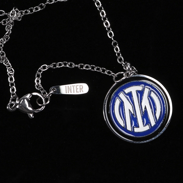 COLLANA CON CIONDOLO LOGO SMALTATO INTER