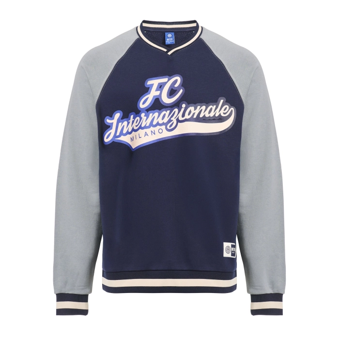 INTER FELPA OVERSIZE BASEBALL BLU