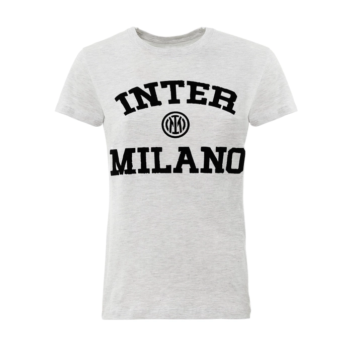 INTER T-SHIRT COLLEGE DONNA GRIGIO CHIARO