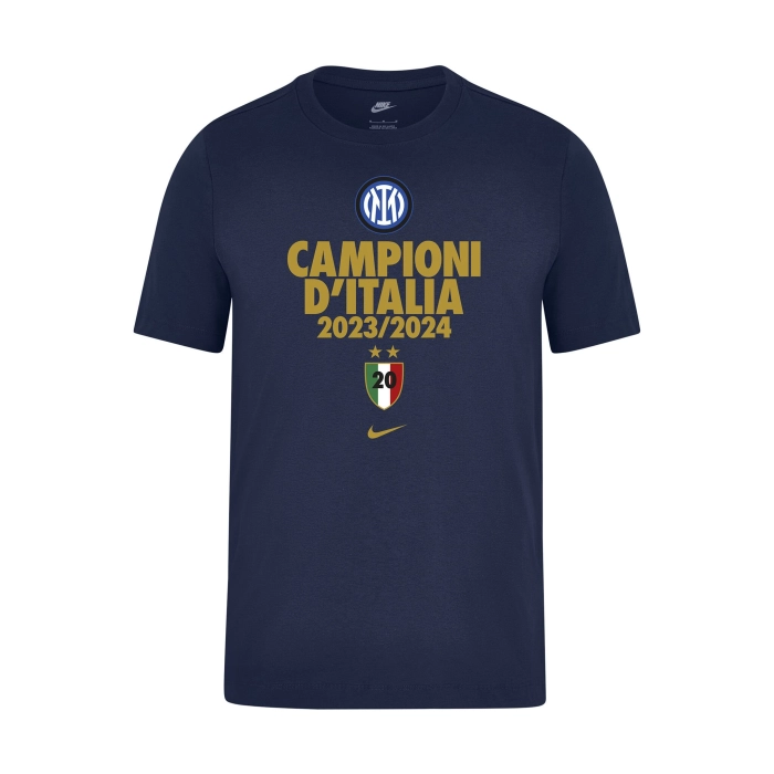 INTER T-SHIRT NIKE CAMPIONI D'ITALIA BLU 2023/24