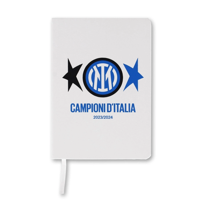 INTER NOTEBOOK A5 CAMPIONI D'ITALIA 2023/24