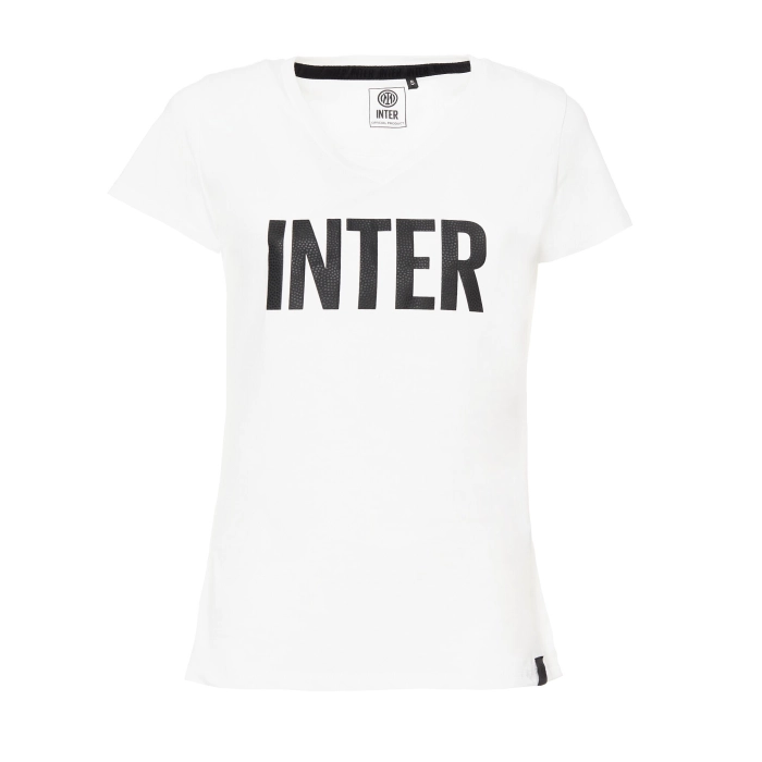 INTER T-SHIRT RUBBER LOGO BIANCA - DONNA