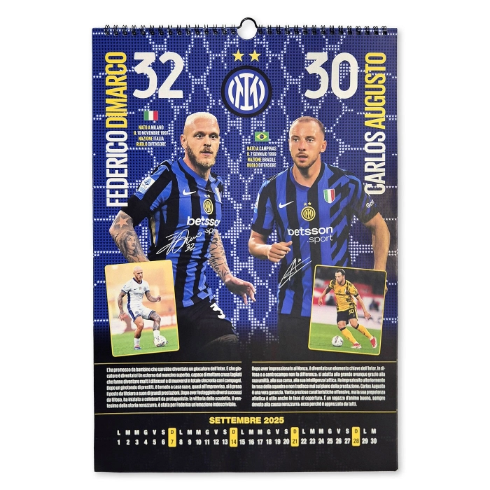 INTER CALENDARIO DA PARETE VERTICALE 2025