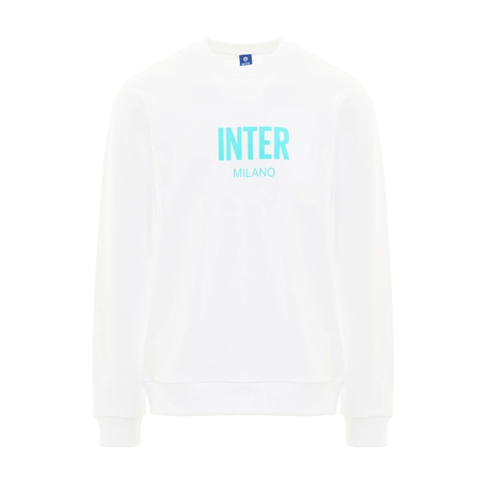 INTER FELPA GIROCOLLO 3D CREST BIANCA