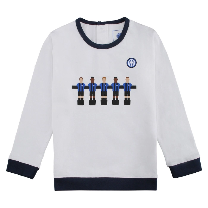 INTER SET MAGLIETTA MANICHE LUNGHE E PANTALONI CALCIO BALILLA - NEONATO