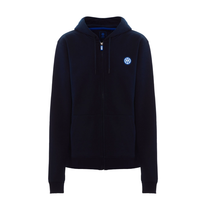 INTER FELPA CAPPUCCIO CALCIO BALILLA BLU BAMBINO