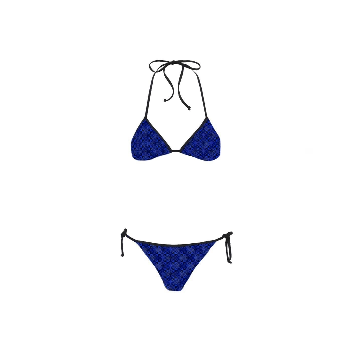 INTER X MC2 SAINT BARTH BIKINI PATTERN NERAZZURRO - DONNA