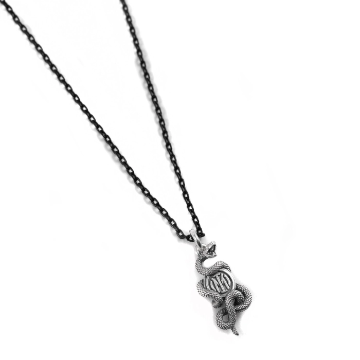 INTER X NOVE25 COLLANA BISCIONE SILVER