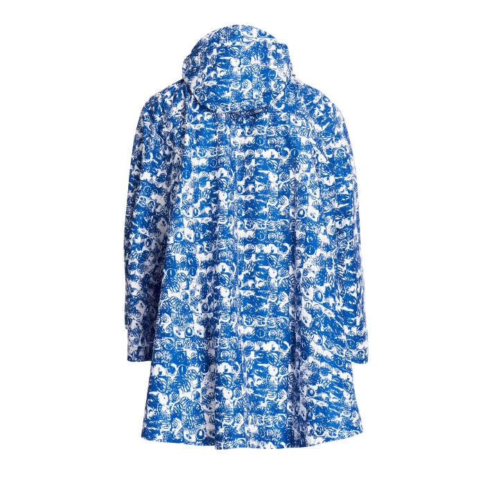 INTER PONCHO BIANCO PATTERN ALLOVER