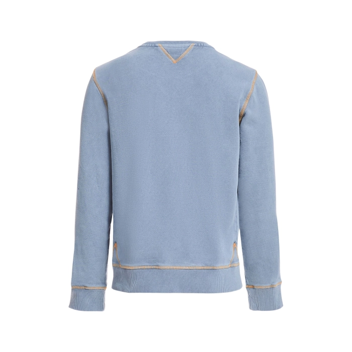 INTER FELPA GIROCOLLO STONE WASH DENIM BAMBINO