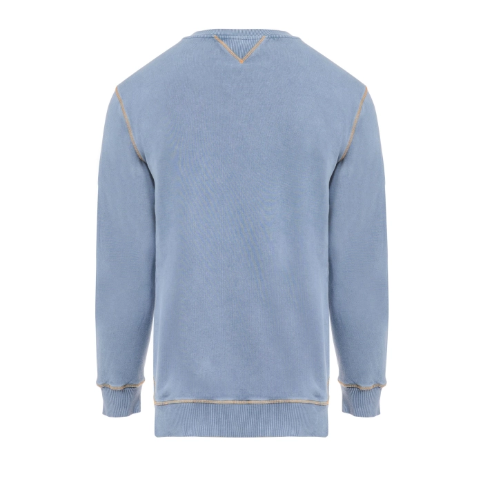 INTER FELPA GIROCOLLO STONE WASH DENIM