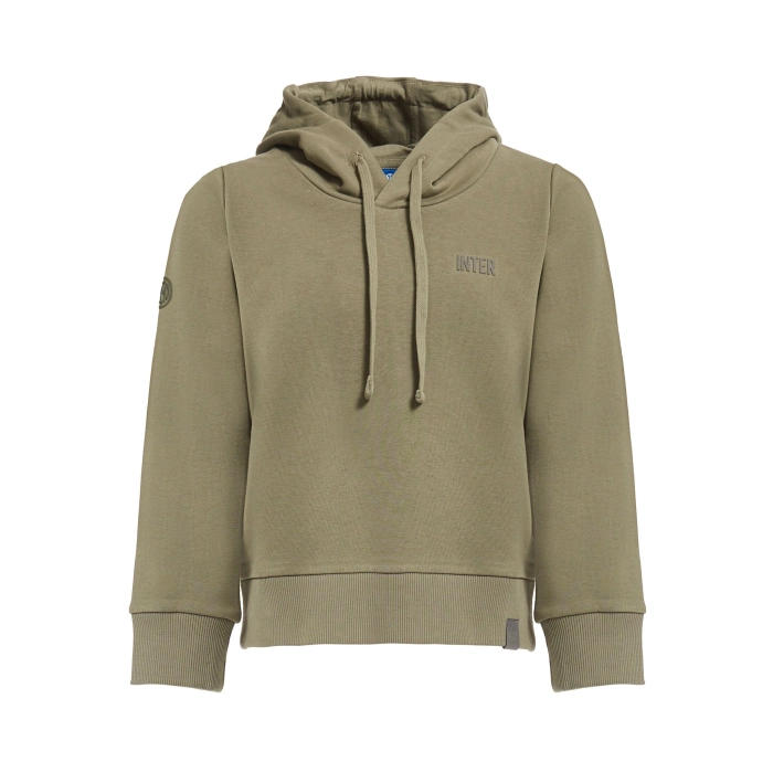 INTER FELPA CON CAPPUCCIO EVERYDAY VERDE BAMBINO